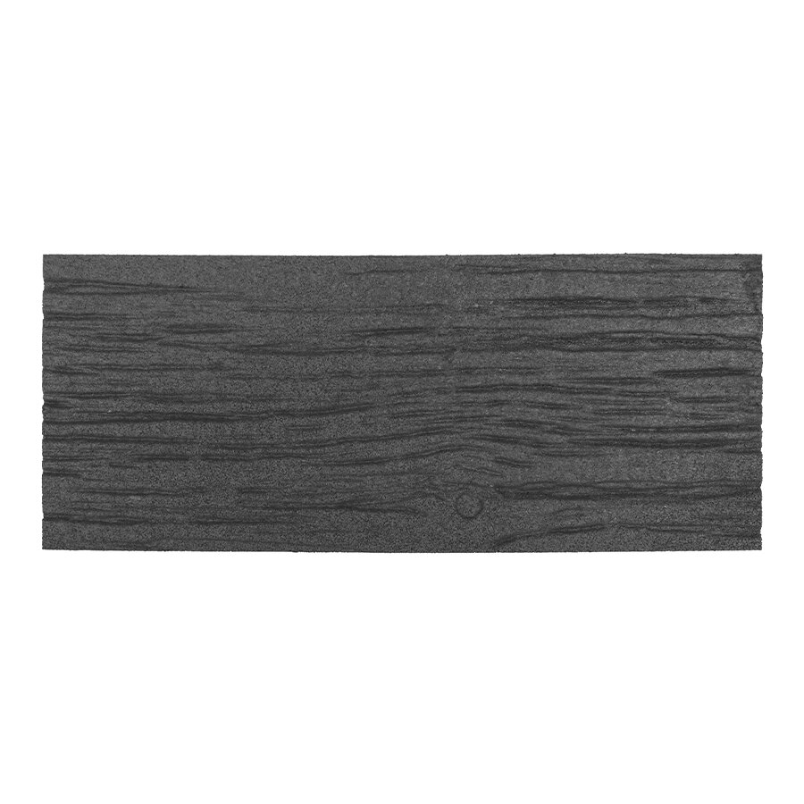 Sivý gumový záhradný nášľap FLOMA Wood (drevo) - dĺžka 26 cm, šírka 60 cm a výška 1,7 cm