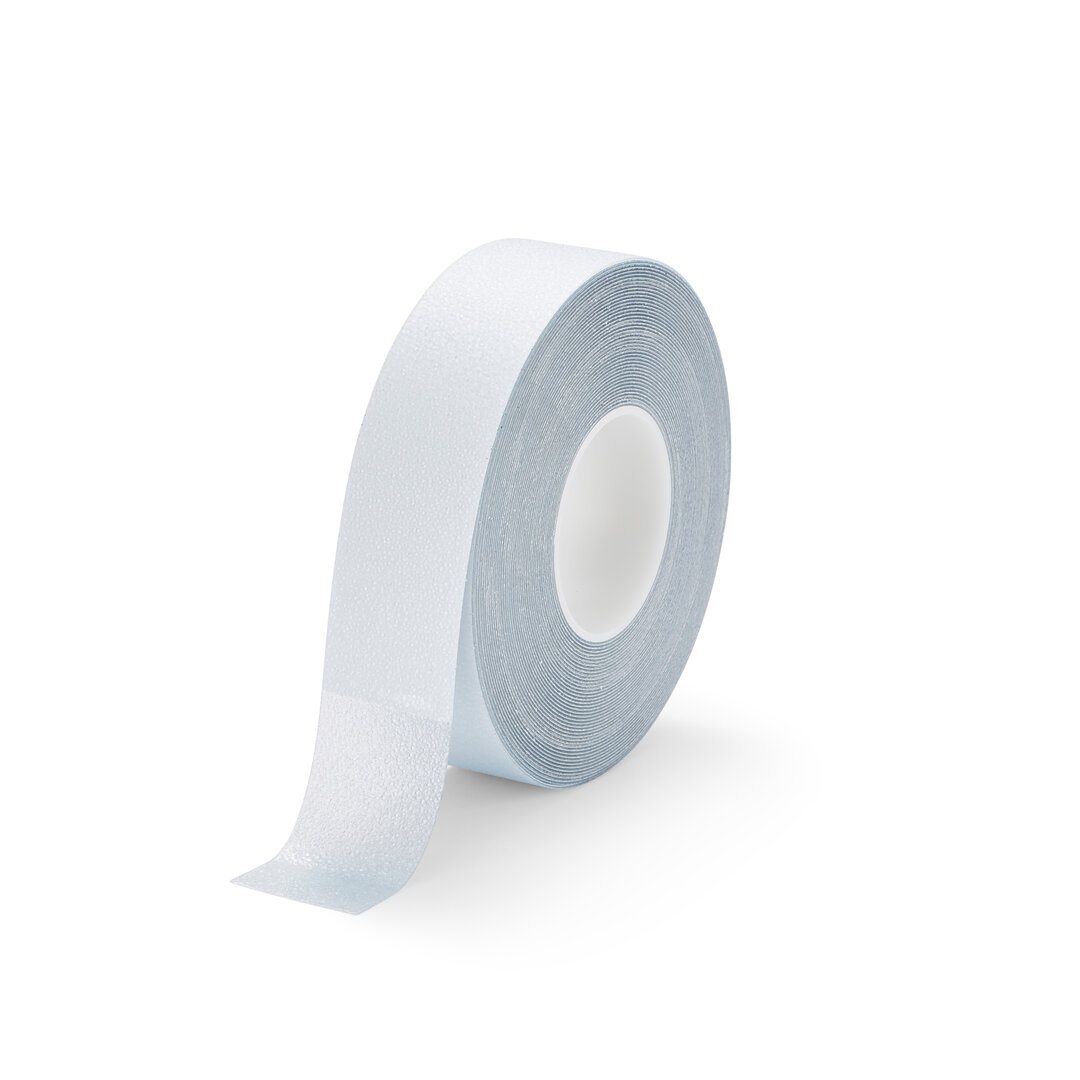 Priehľadná plastová vodeodolná protišmyková páska FLOMA Super Resilient - dĺžka 18,3 m, šírka 5 cm, hrúbka 1,3 mm