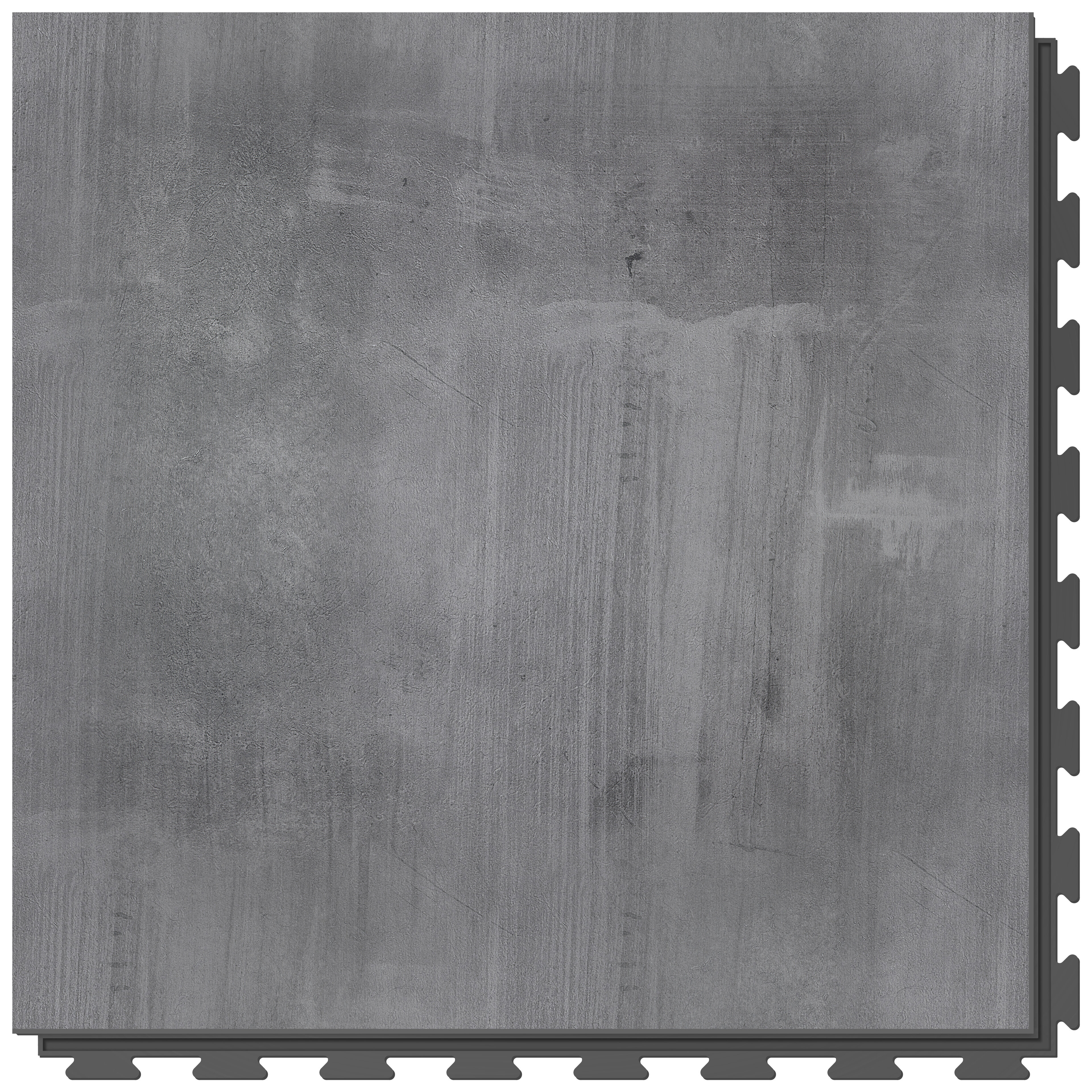 Sivá PVC vinylová dlažba Fortelock Business Viken Ghost Buster C004 Graphite - dĺžka 66,8 cm, šírka 66,8 cm, výška 0,7 cm