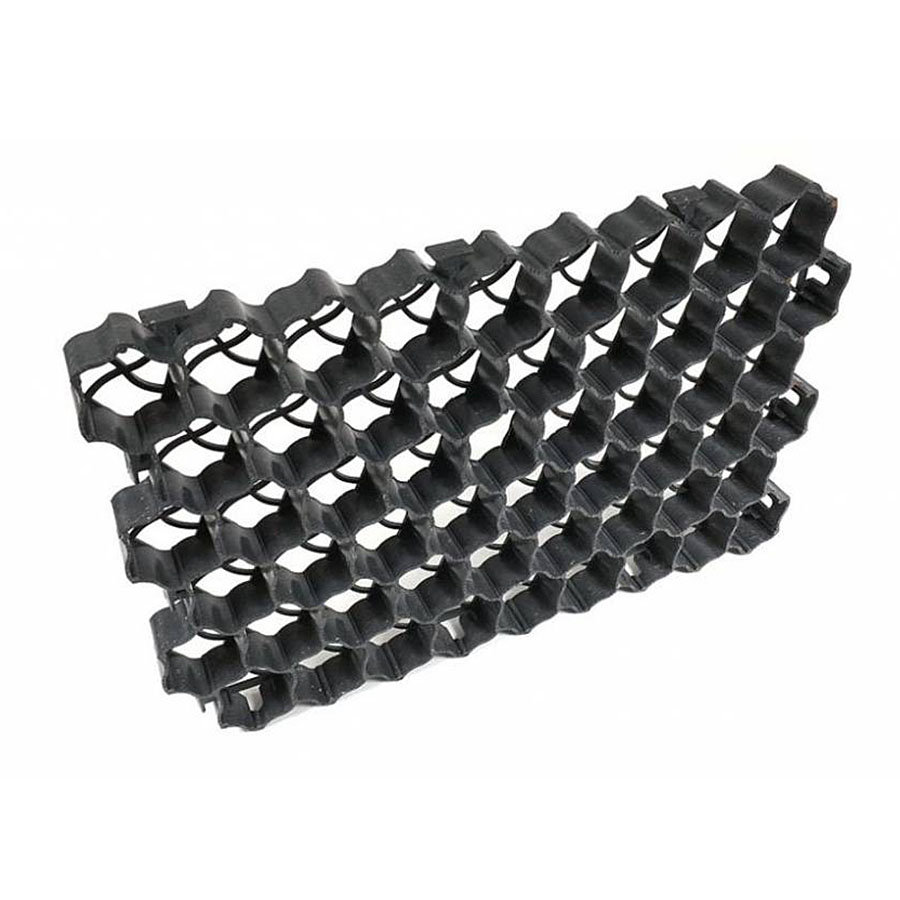 Černá plastová zátěžová zatravňovací dlažba S60 - délka 60 cm, šířka 40 cm a výška 4 cm