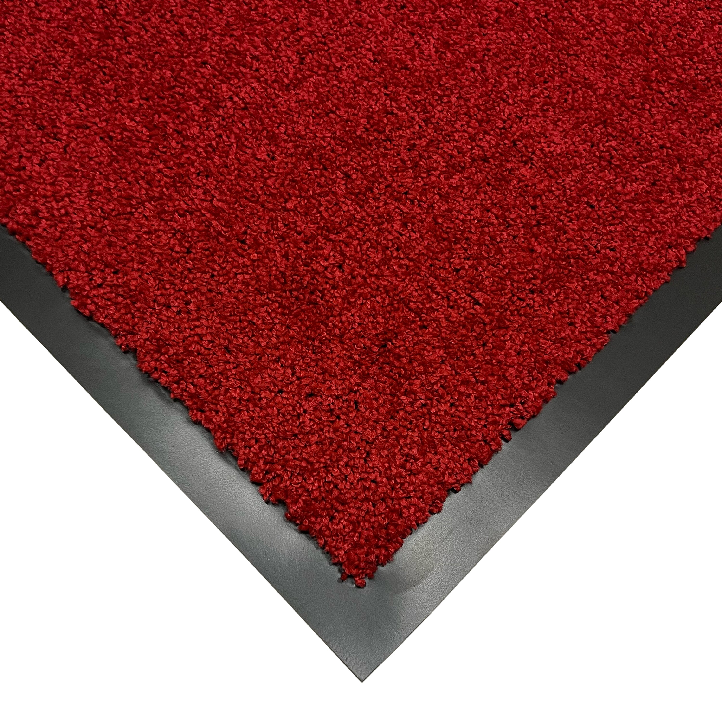 Červená vstupná rohož FLOMA Future - dĺžka 90 cm, šírka 120 cm, výška 0,5 cm