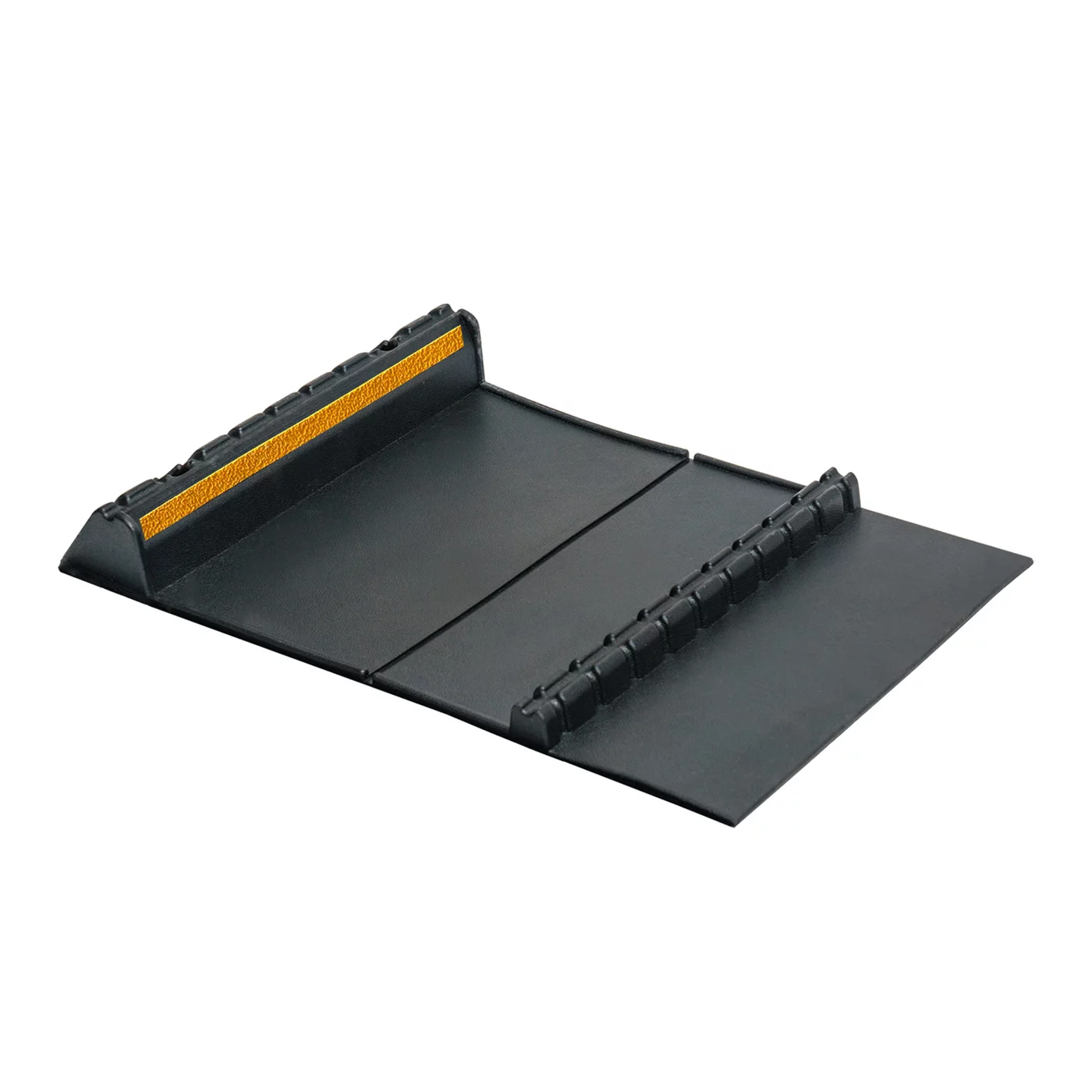 Anti-Rutsch Parkstopper aus Gummi FLOMA - Länge 60 cm, Breite 40 cm, Höhe 7 cm - Schwarz