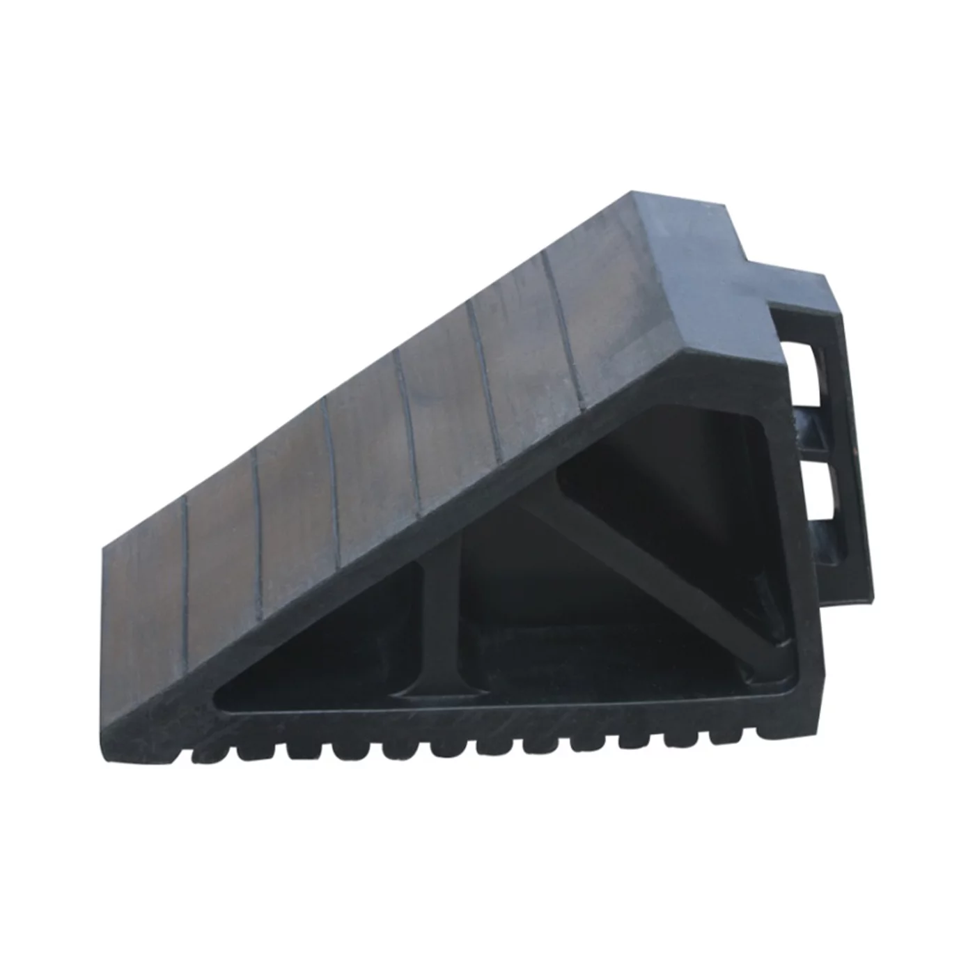 Radkeil aus Gummi unter die Räder FLOMA - Länge 27 cm, Breite 12 cm, Höhe 18 cm - Schwarz