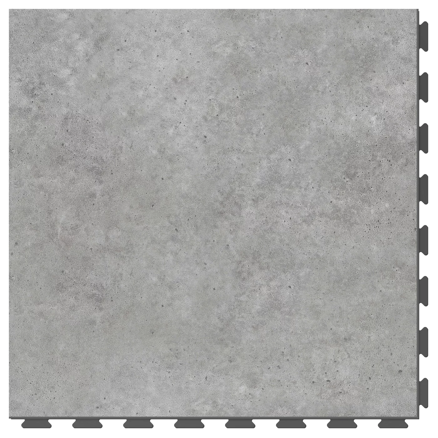 Šedá plastová vinylová dlažba Fortelock Business Tornes Full Moon C012 - délka 64 cm, šířka 64 cm, výška 0,7 cm