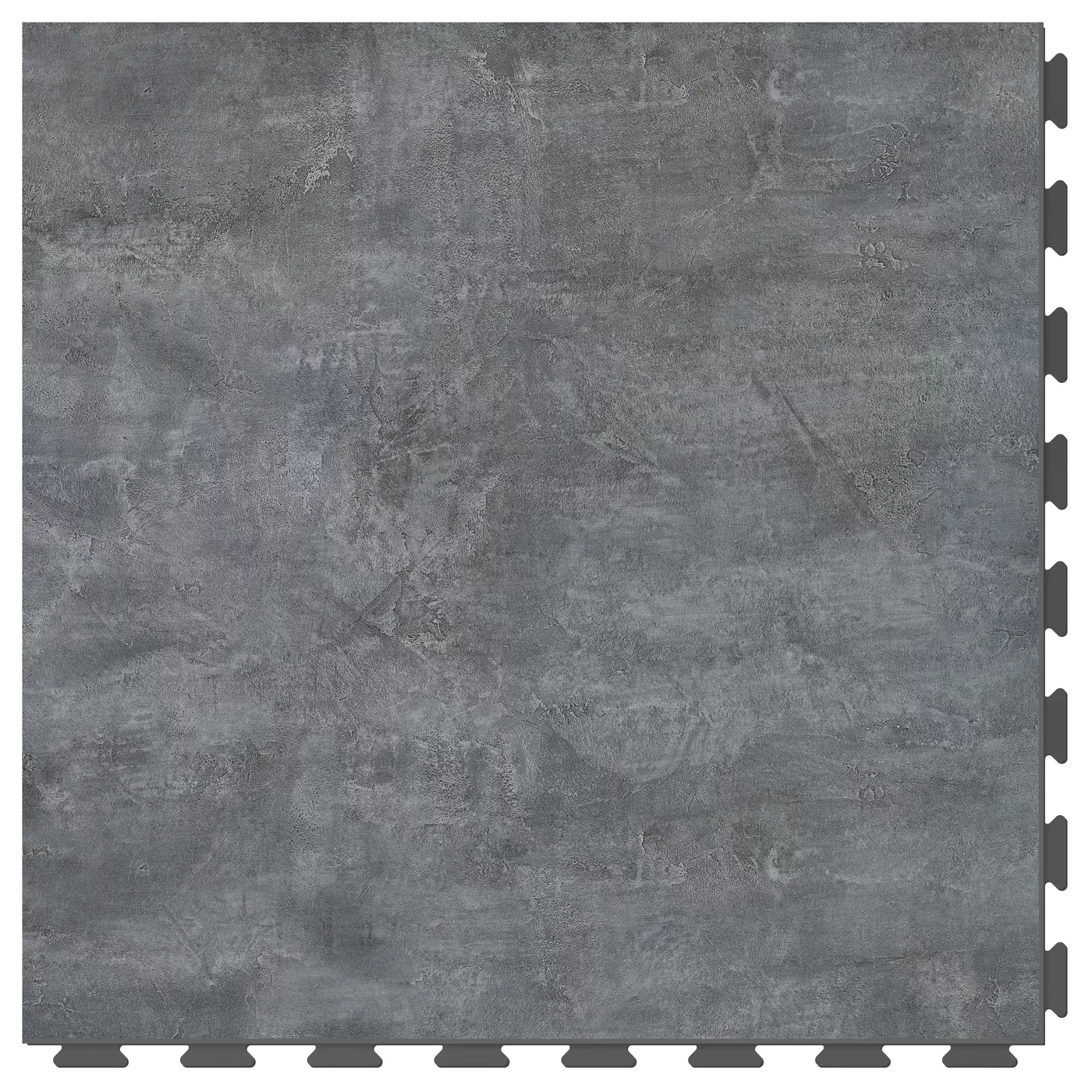 Šedá plastová vinylová dlažba Fortelock Business Forsen Dark Sky C019 - délka 64 cm, šířka 64 cm, výška 0,7 cm