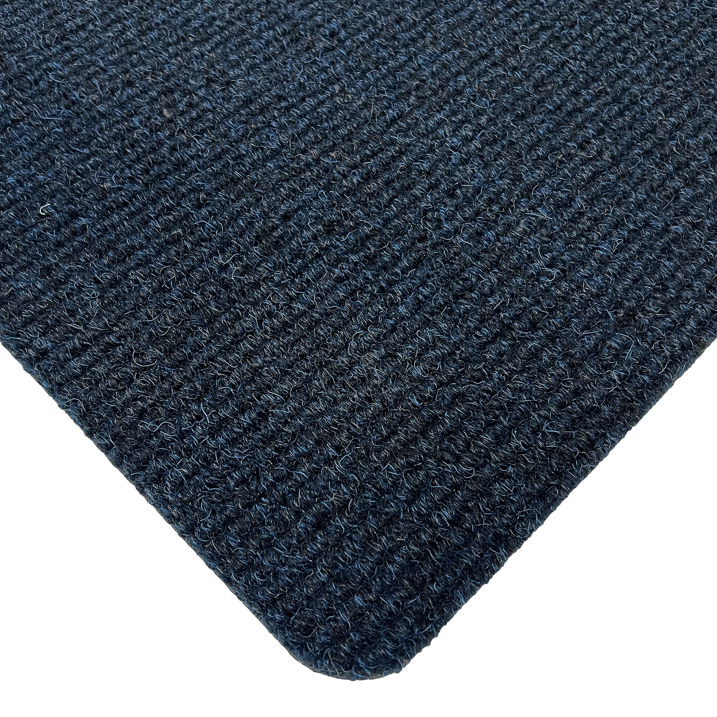 Modrá vstupná rohož (metráž) FLOMA Mega Rib - dĺžka 1 cm, šírka 200 cm, výška 1,3 cm