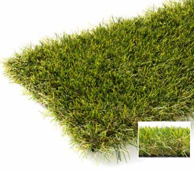 Zelený umělý trávník (metráž) FLOMA Dugenta - délka 1 cm, šířka 200 cm, výška 4 cm