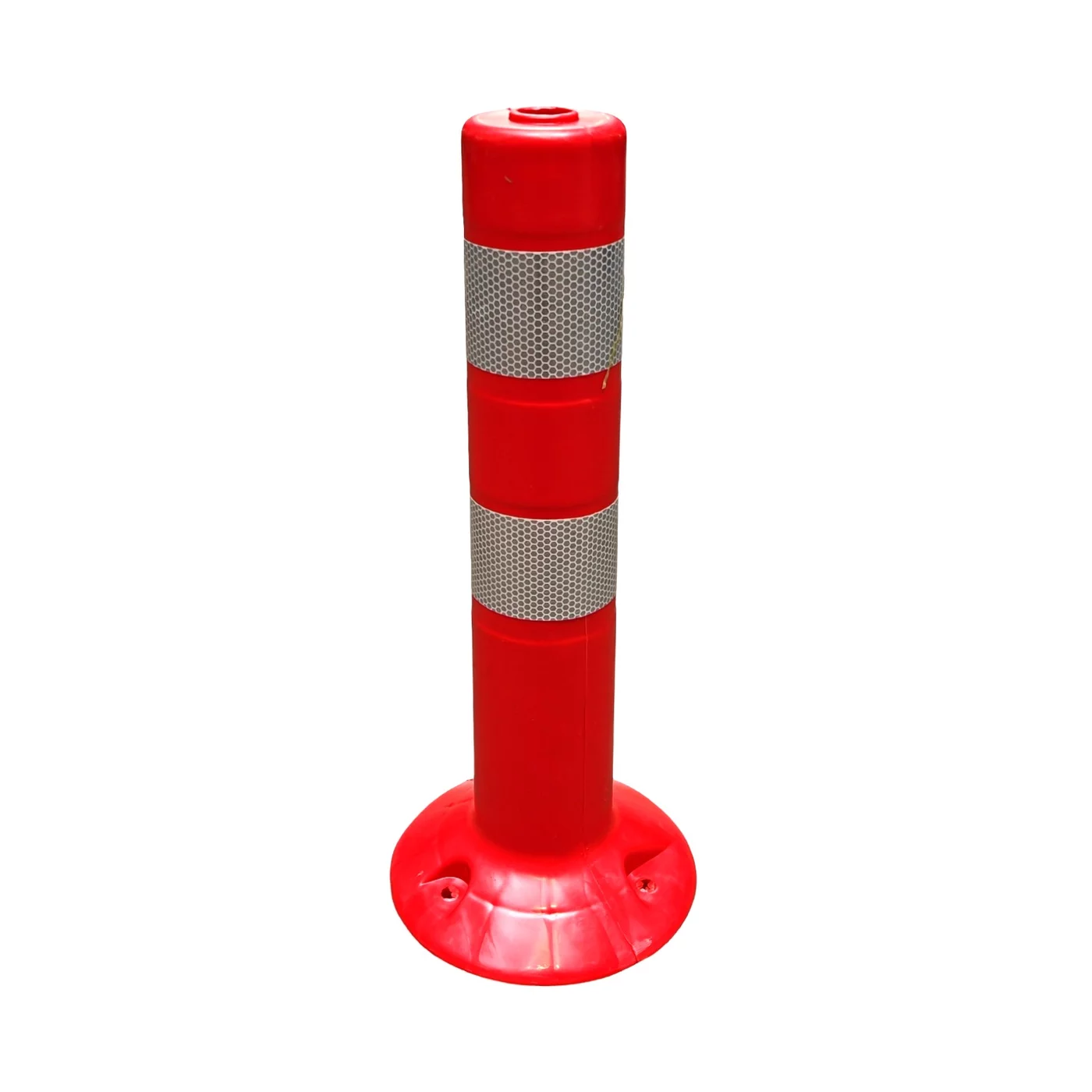 Verkehrspfosten aus Kunststoff Und (PE) FLOMA - Durchmesser 8 cm, Höhe 45 cm - Rot