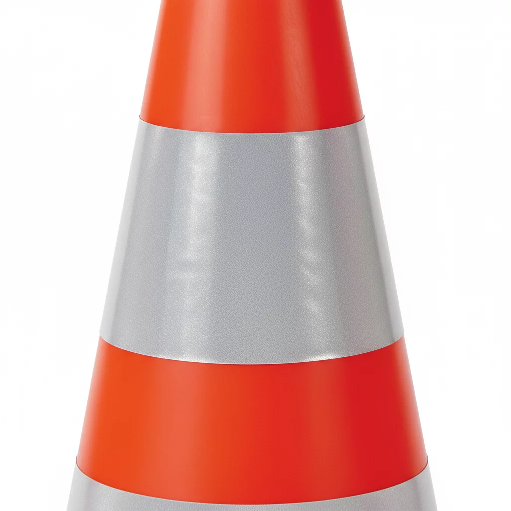 Leitkegel aus Kunststoff - Länge 25 cm, Breite 25 cm, Höhe 39 cm - Orange