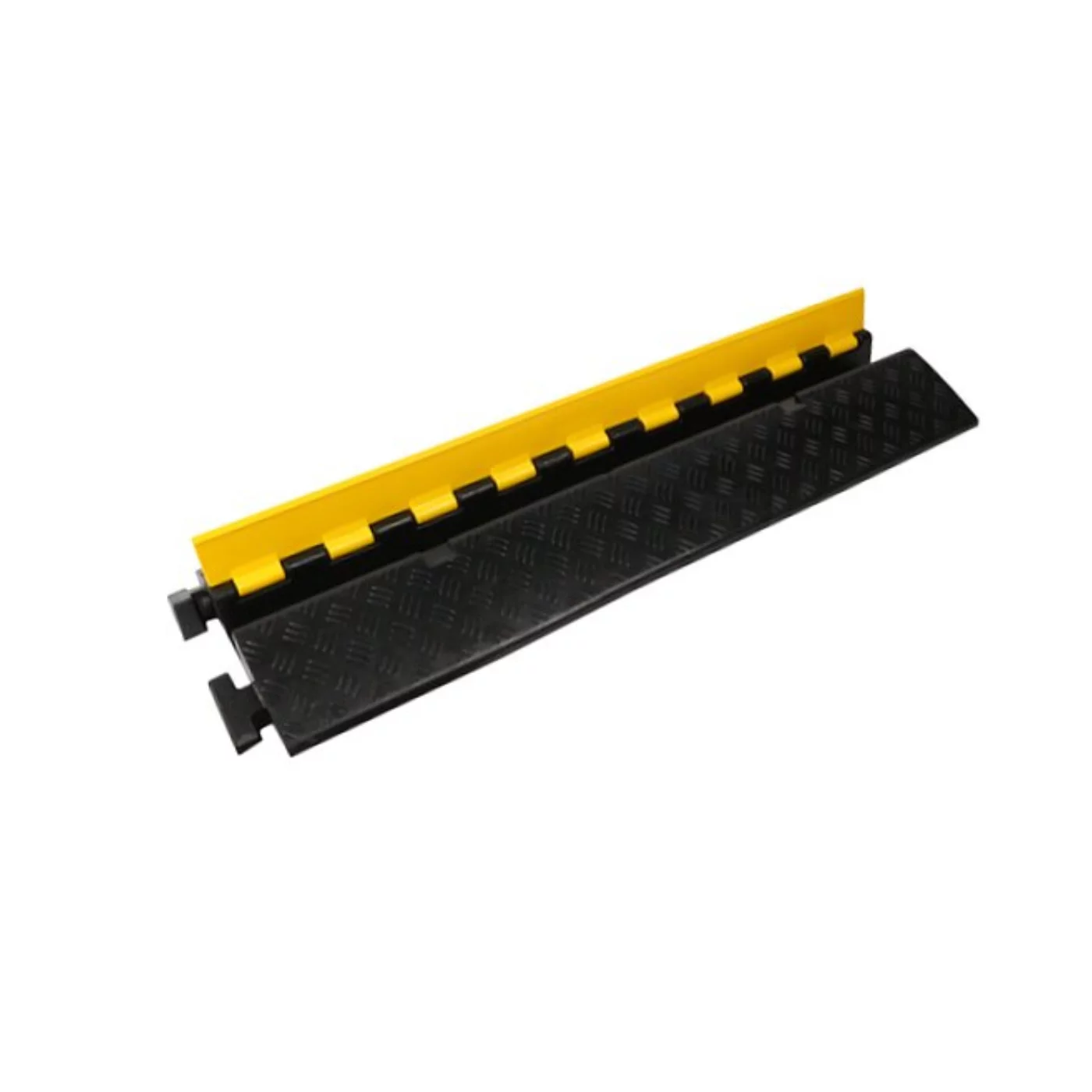 Verdrahtete modulare Schlauchbrücke - Länge 90 cm, Breite 35 cm, Höhe 6 cm - gelb-schwarze