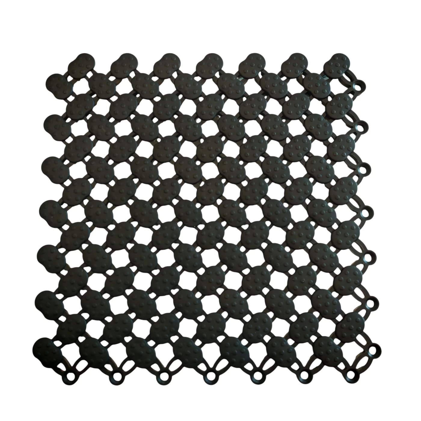 Čierna bazénová rohož FLOMA SP20 - dĺžka 21,7 cm, šírka 21,7 cm, výška 0,8 cm