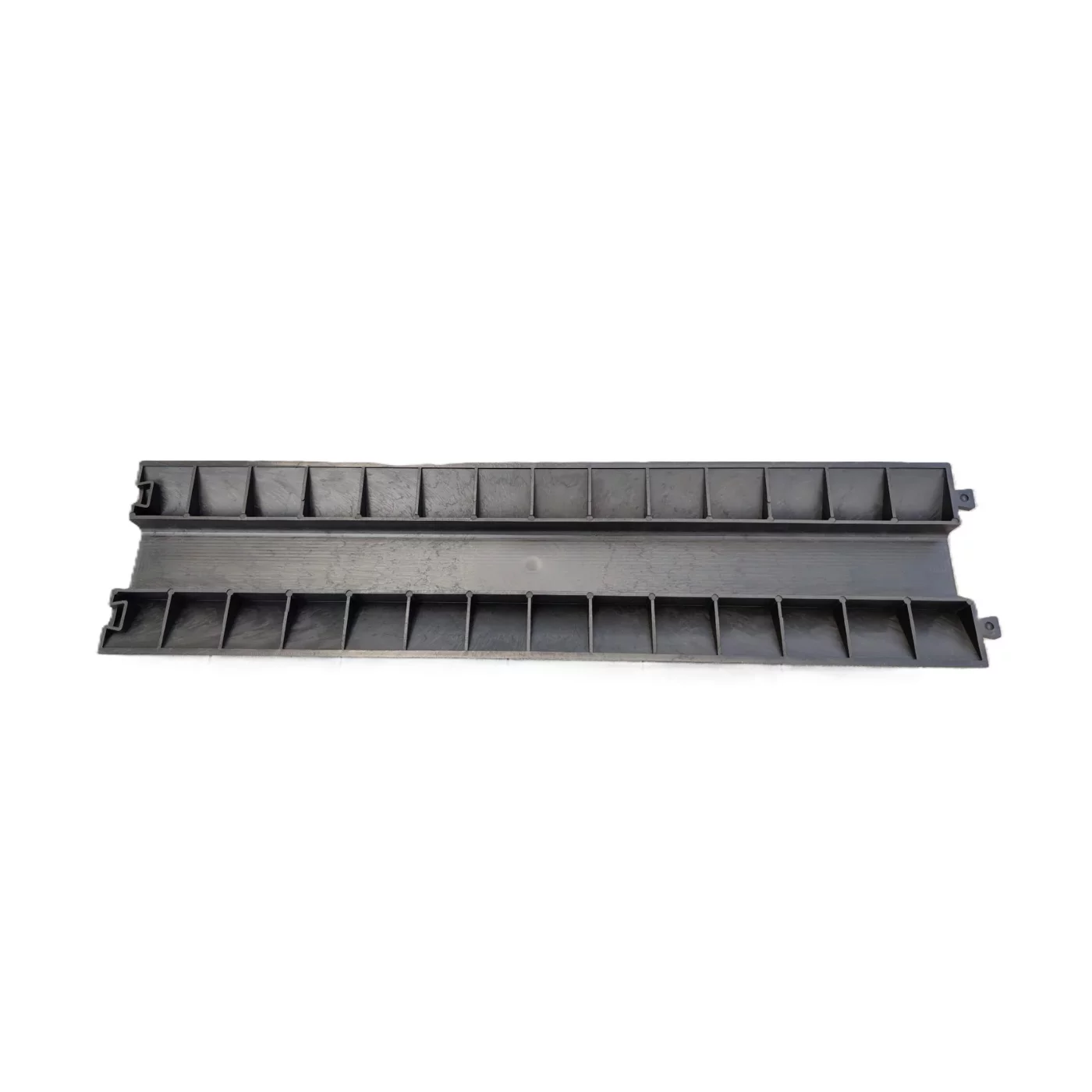 Verdrahtete Kabelbrücke aus Kunststoff - Länge 100 cm, Breite 24 cm, Höhe 4 cm - schwarze