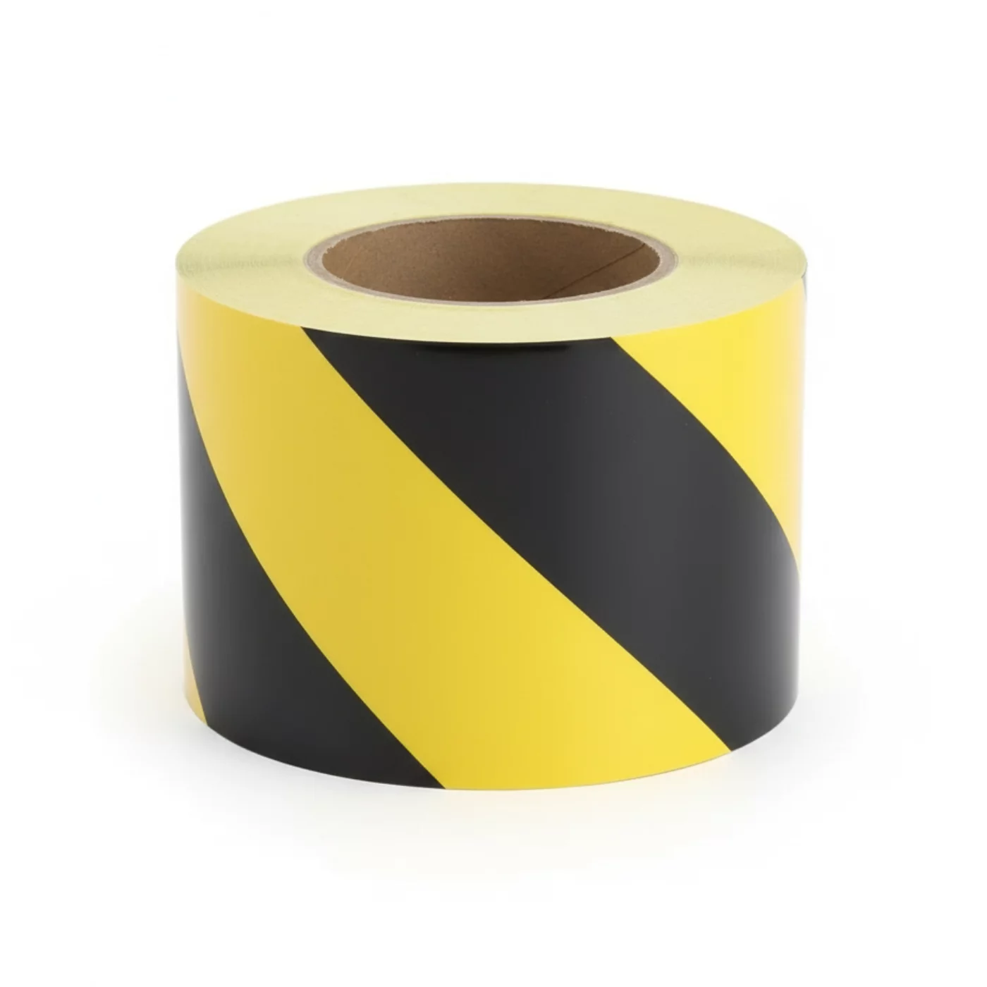 Linkes Warnband - Länge 45 m, Breite 10 cm - Schwarz-Gelb