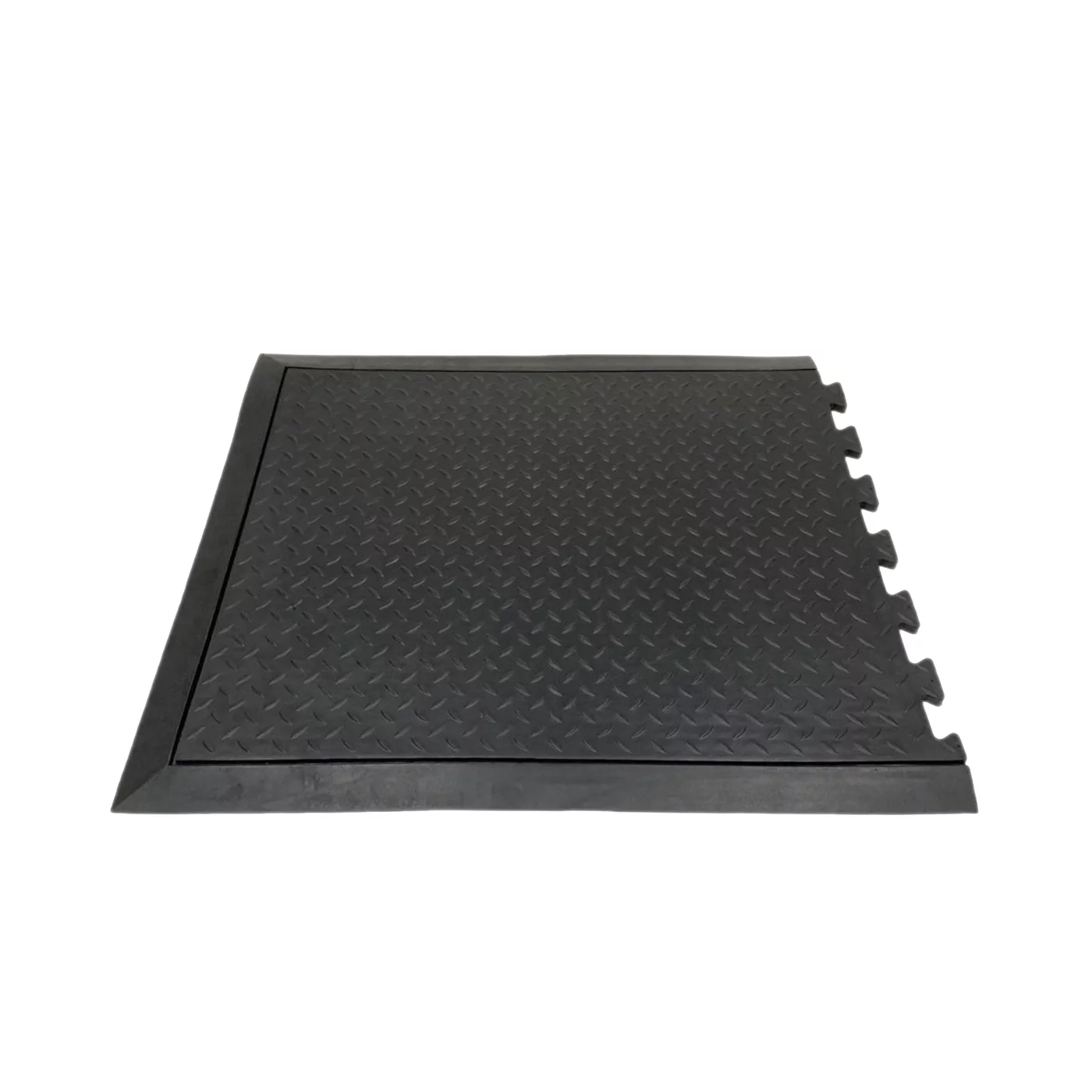 Anti-Ermüdungsmatte Antirutschmatte aus Gummi (Randbereich) FLOMA Comfort Lock TE - Länge 71 cm, Breite 79 cm, Höhe 1,3 cm