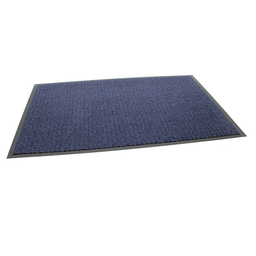 Modrá vstupná rohož (lem - 2 strany) (metráž) FLOMA Spectrum - dĺžka 1 cm, šírka 90 cm, výška 0,5 cm