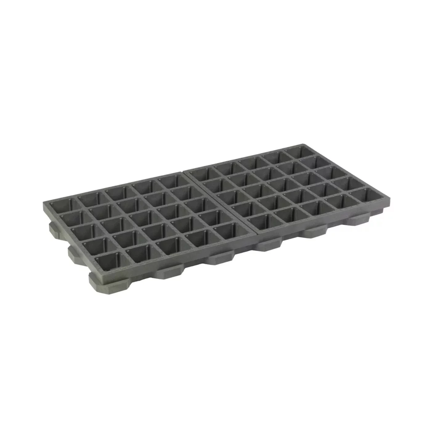 Schwerlastgitter aus Kunststoff FLOMA HydroG PRO - Länge 100 cm, Breite 50 cm, Höhe 6,5 cm - Grau