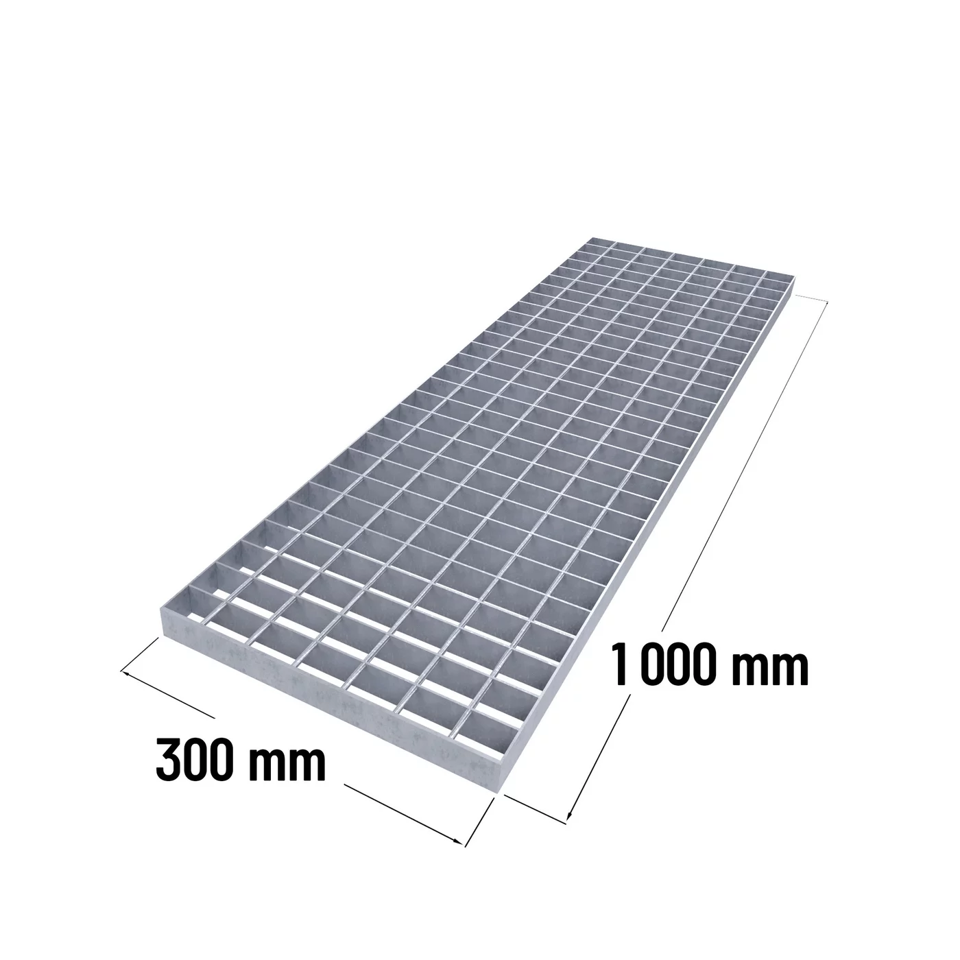 Kratka podłogowa stalowa ocynkowana spawana (30/2, 34/38) FLOMA WeGr - długość 30 cm, szerokość 100 cm, wysokość 3 cm