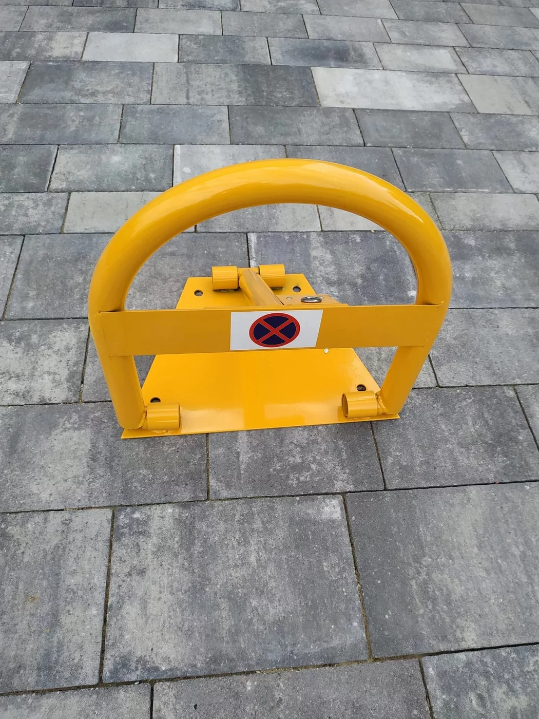 Parkschranke aus Stahl - Breite 40 cm, Höhe 41 cm - gelbe