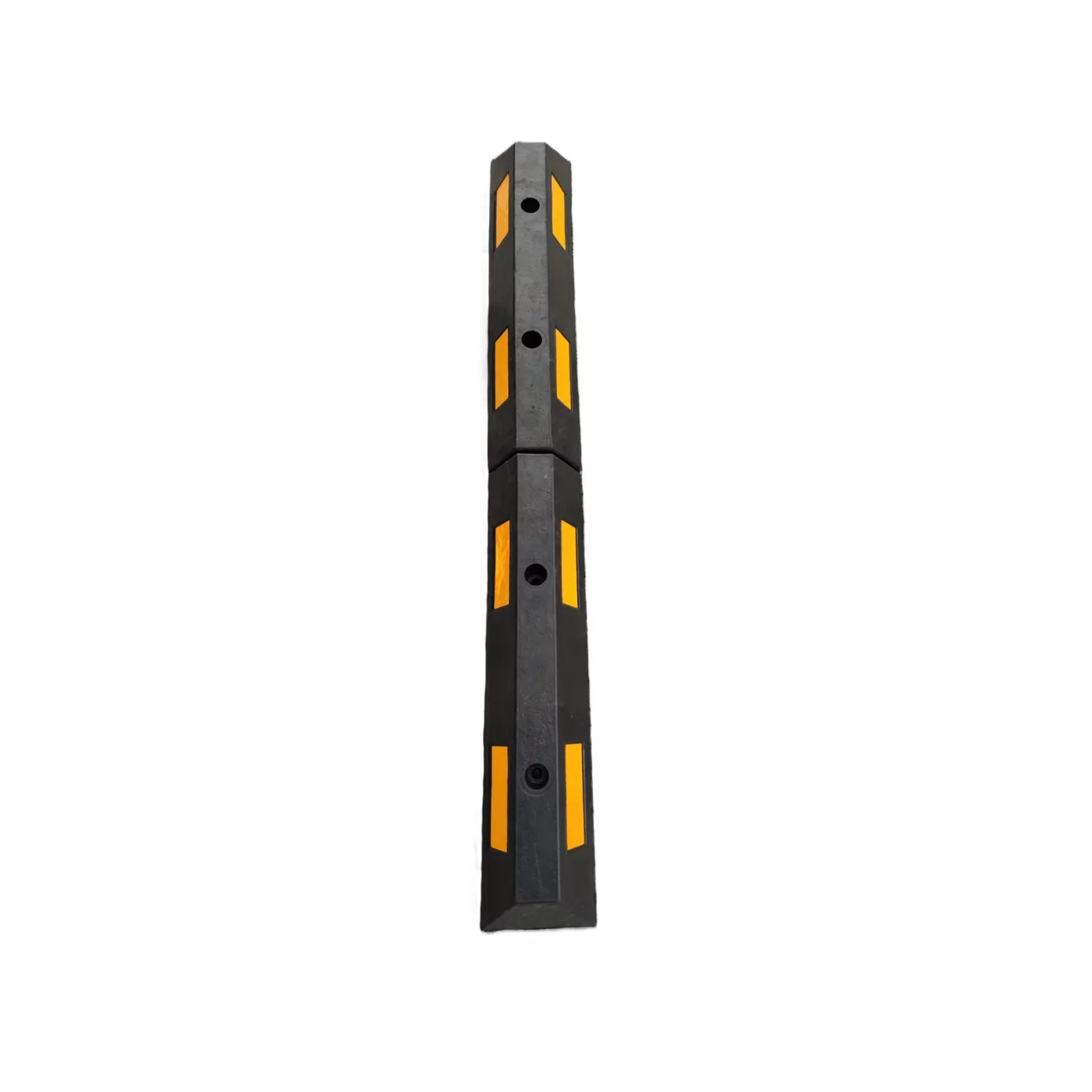 Modularer Parkstopp aus Gummi - Länge 183 cm, Breite 14,5 cm, Höhe 12 cm - gelb-schwarzer