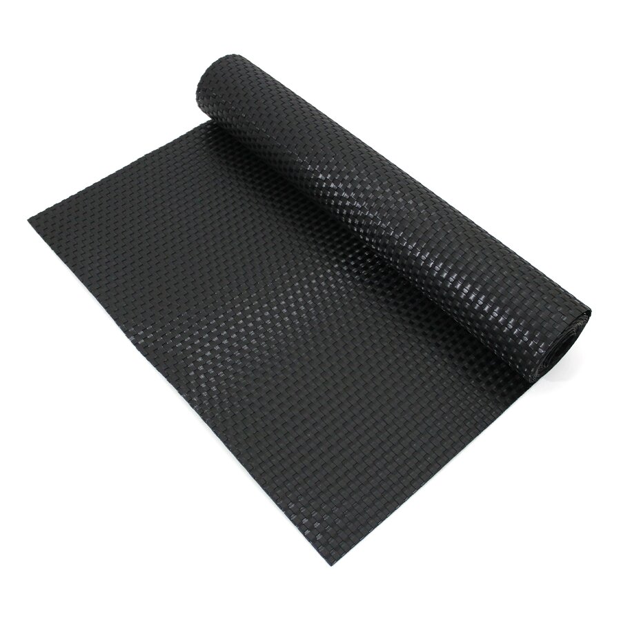 Čierna plastová ratanová tieniaca rohož &quot;umelý ratan&quot; (rola) - dĺžka 500 cm a výška 75 cm