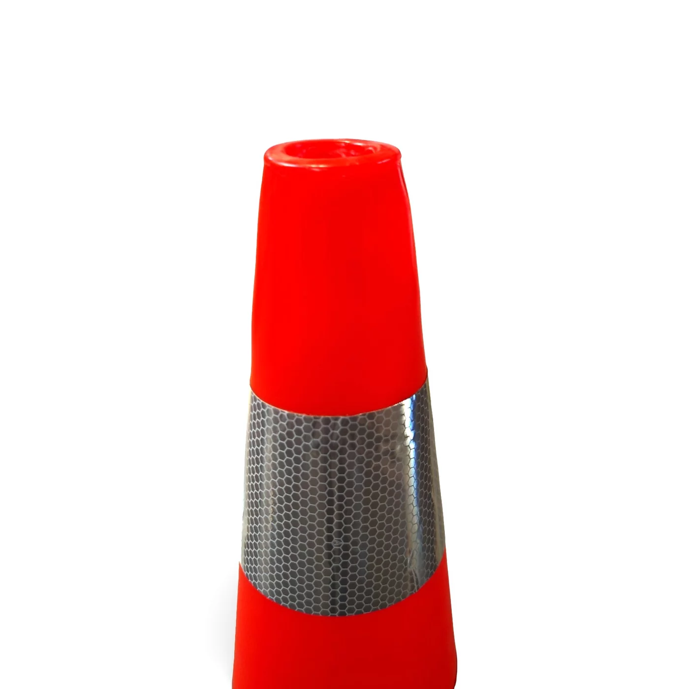 Oranžový plastový (PVC) dopravní reflexní kužel FLOMA CF46 - délka 36 cm, šířka 36 cm, výška 90 cm