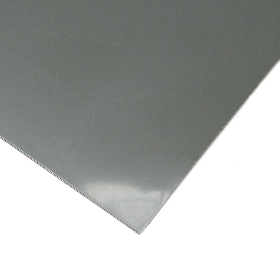 Šedá LDPE podlahová deska bez rukojeti "hladká" - délka 240 cm, šířka 120 cm, výška 0,4 cm
