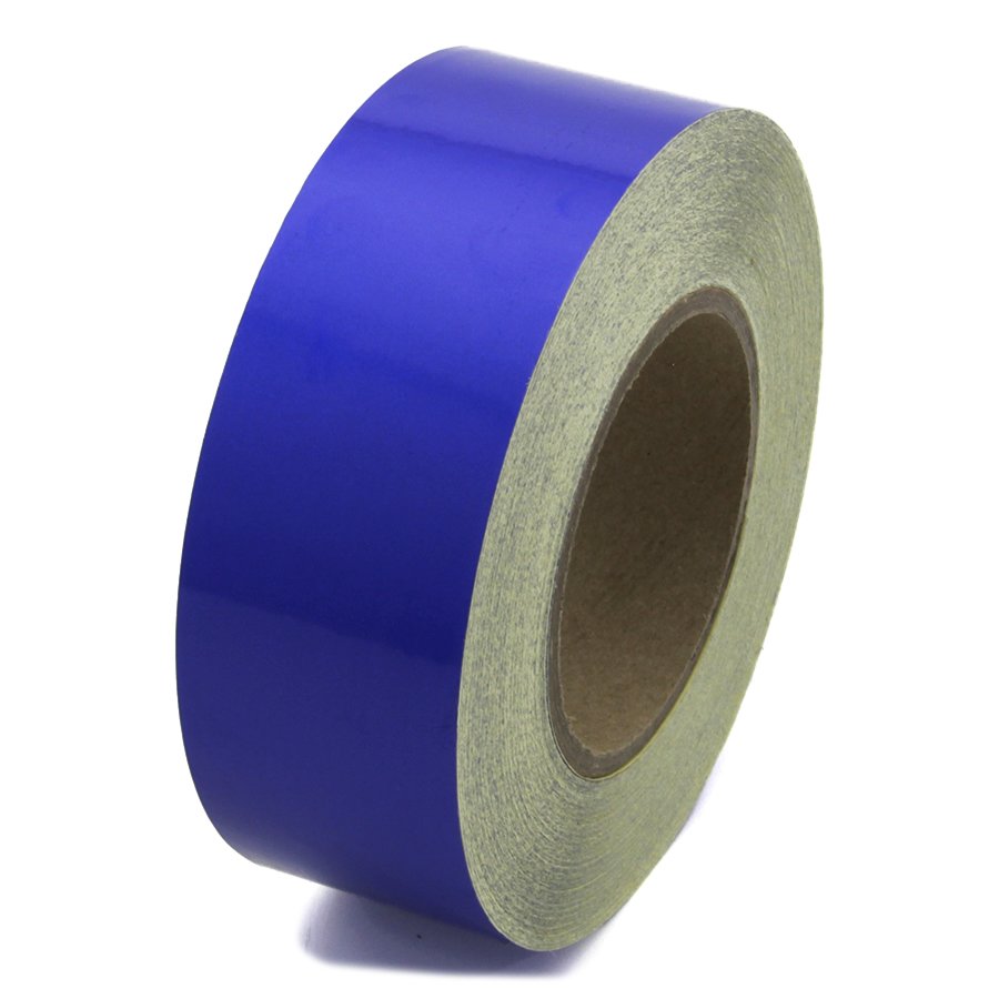Modrá reflexná samolepiaca výstražná páska - dĺžka 45 ma šírka 5 cm
