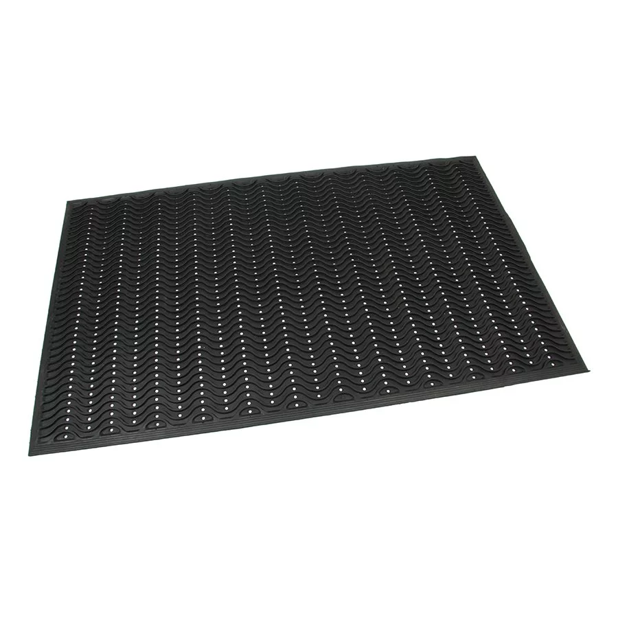 Gumová čisticí vstupní rohož FLOMA Waves - délka 60 cm, šířka 90 cm, výška 1,5 cm