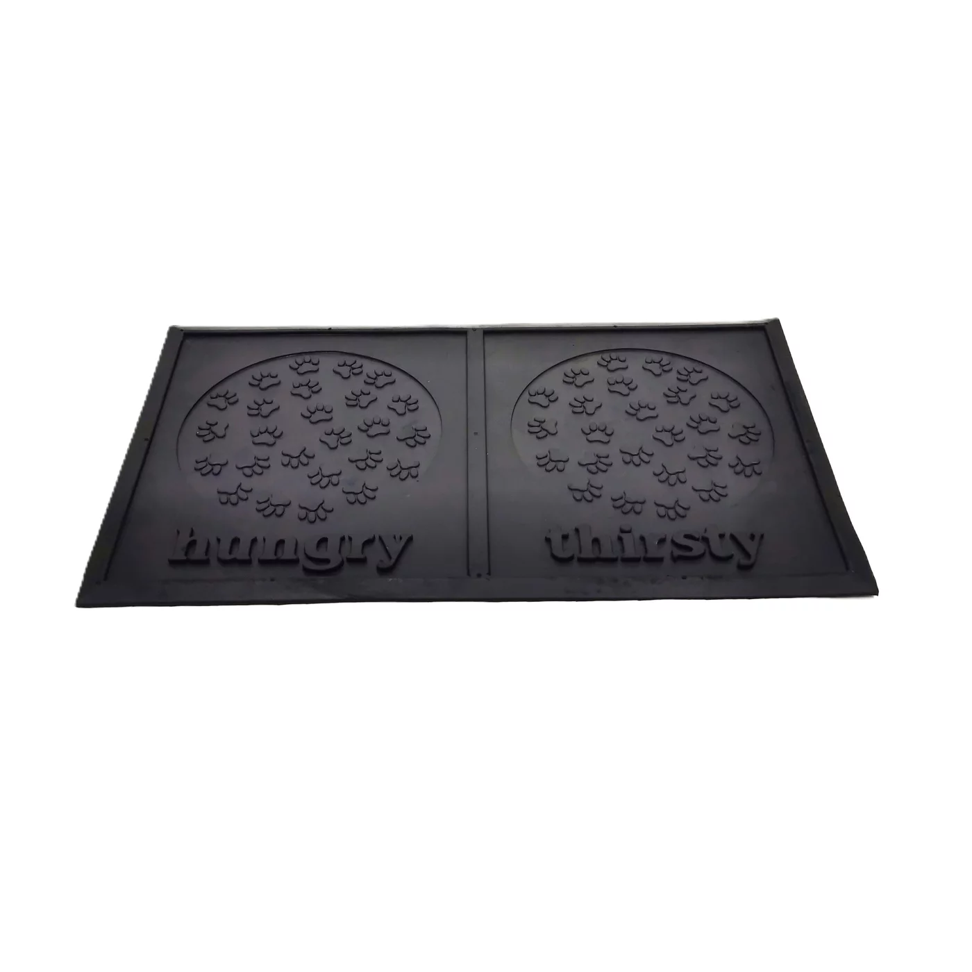 Gumová podložka pod misky pre psy, mačky FLOMA BowlMat - dĺžka 35 cm, šírka 61 cm, výška 1 cm