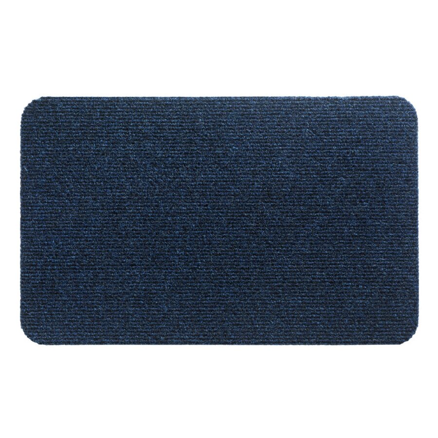 Modrá vstupná rohož FLOMA Mega Rib - dĺžka 40 cm, šírka 60 cm, výška 1,3 cm