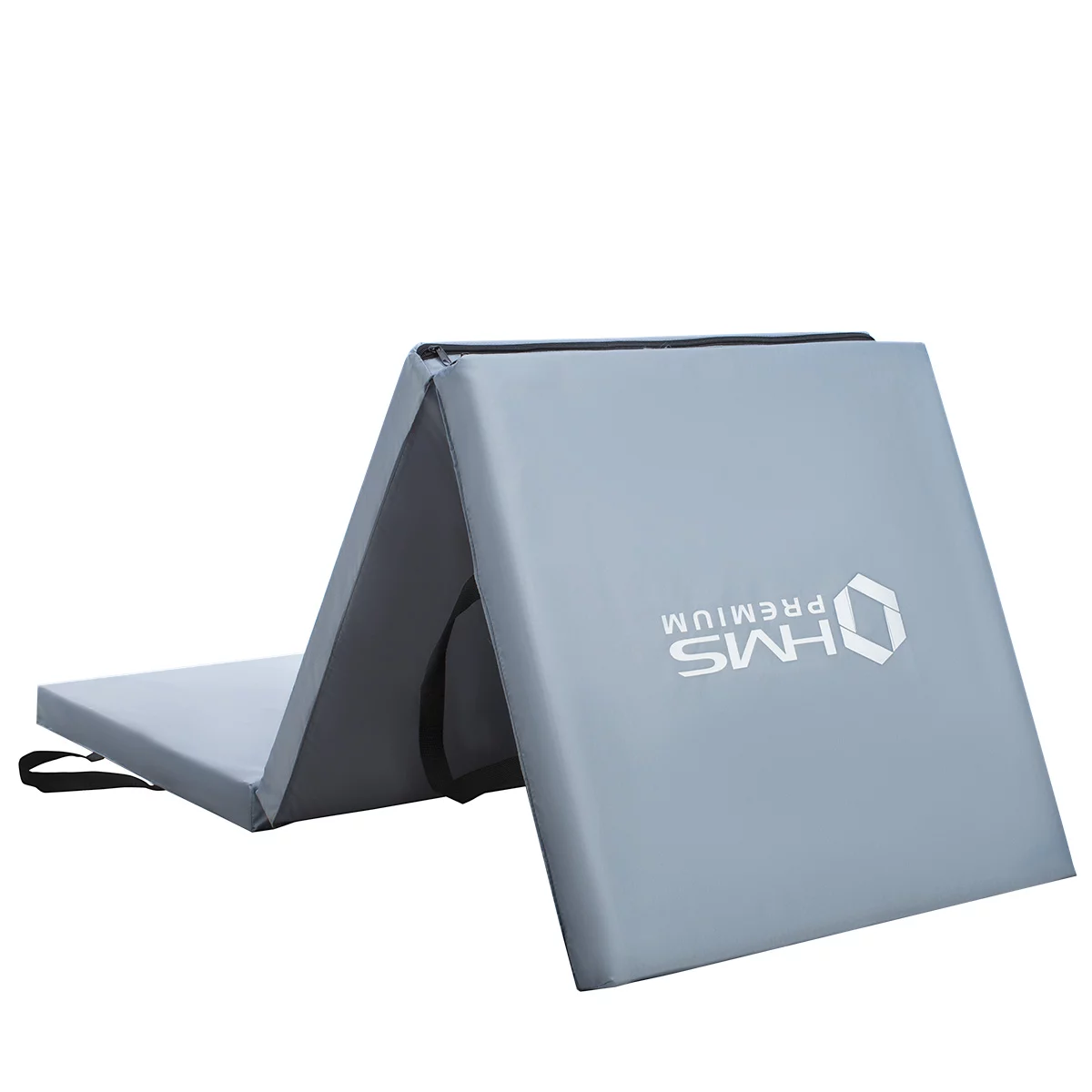 Materac HMS Premium MGS02 składany - długość 180 cm, szerokość 60 cm, wysokość 5 cm - szary