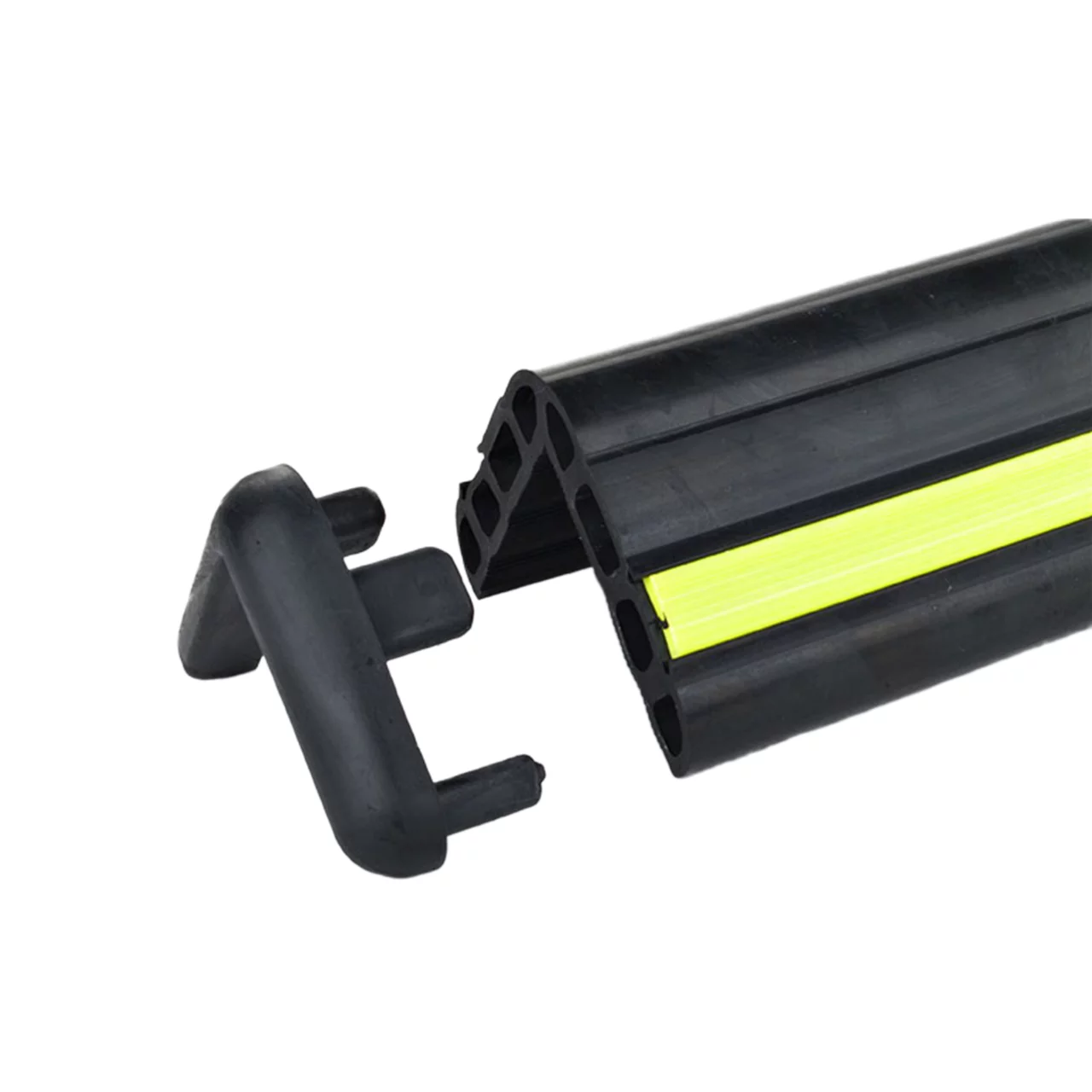 Wandschutz aus Gummi FLOMA - Länge 100 cm, Breite 8 cm, Höhe 8 cm - Schwarz