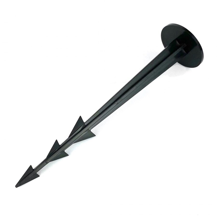 Černý plastový kotvící hřeb Pin - délka 15,5 cm