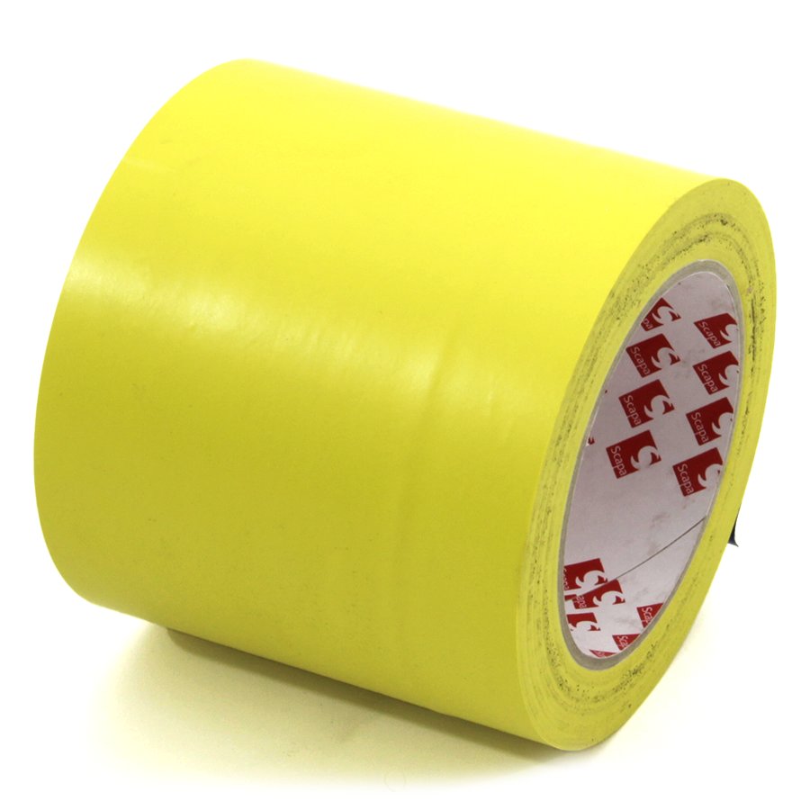 Žltá vyznačovacia páska Super - dĺžka 33 ma šírka 10 cm