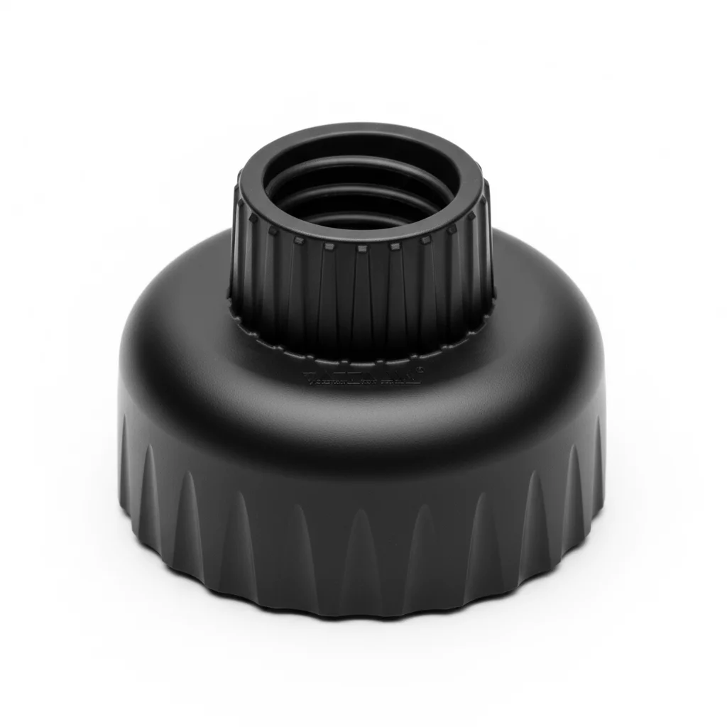 Deckel aus Kunststoff Und (PPC) FLOMA - Durchmesser 8 cm, Höhe 6,6 cm - Schwarz