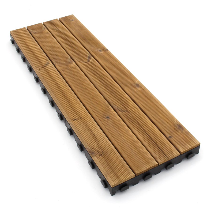 Drevená terasová dlažba Linea Combi-Wood - dĺžka 39 cm, šírka 117 cm a výška 6,5 cm