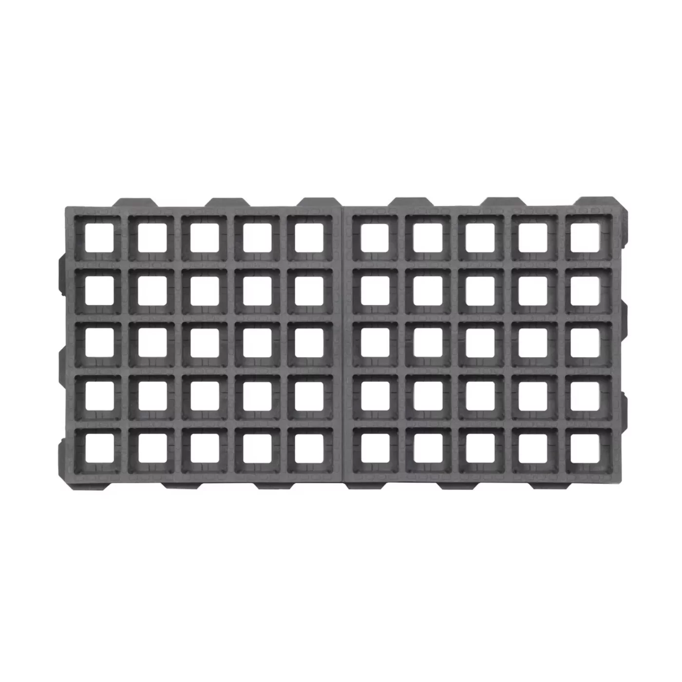 Schwerlastgitter aus Kunststoff FLOMA HydroG PRO - Länge 100 cm, Breite 50 cm, Höhe 6,5 cm - Grau