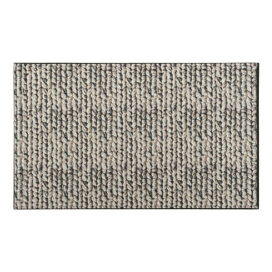 Textilní gumová rohož FLOMA Lima Chunky Knit - délka 45 cm, šířka 75 cm, výška 1,1 cm