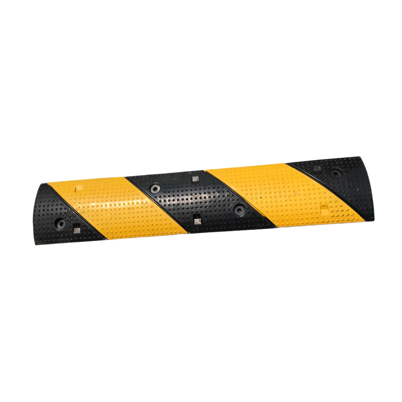 Bremsschwelle aus Gummi FLOMA - Länge 100 cm, Breite 20 cm, Höhe 3 cm - Schwarz-Gelb