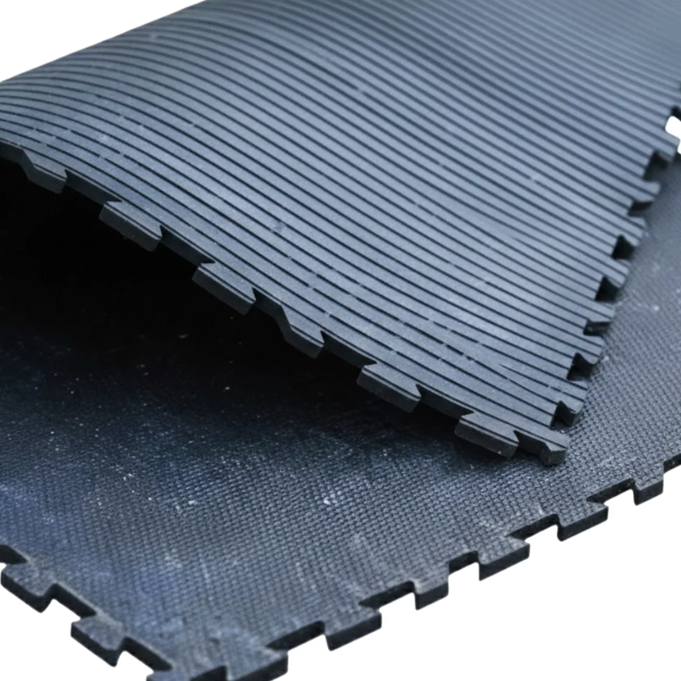 Schwerlast geriffelte Puzzle modulare Gummimatte FLOMA HDM20 - Länge 182 cm, Breite 122 cm, Höhe 1,7 cm