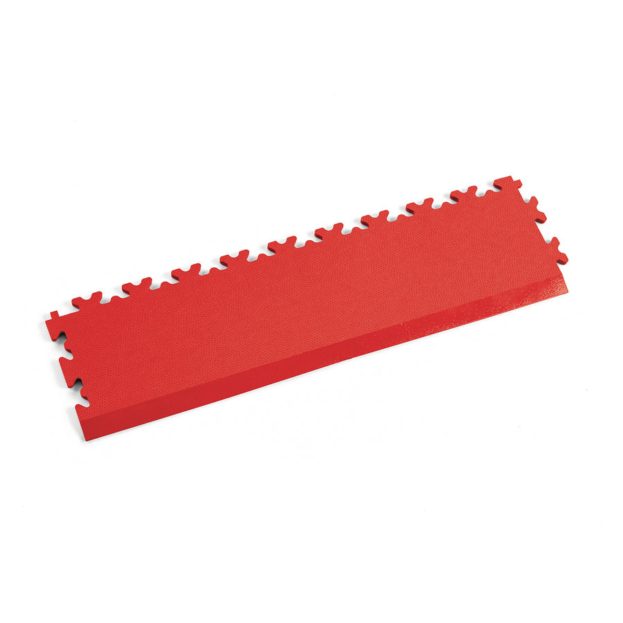 Červený PVC vinylový nájezd Fortelock Industry (kůže) - délka 51 cm, šířka 14 cm, výška 0,7 cm