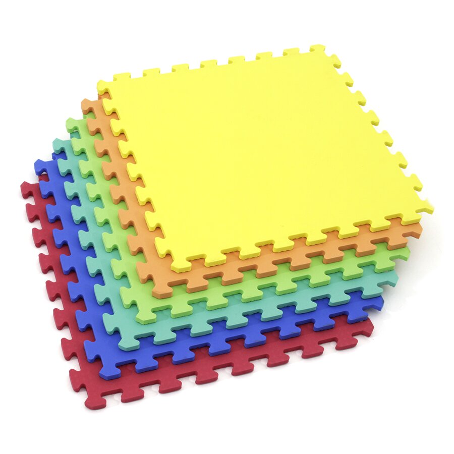 Pěnová modulová dětská hrací podložka (6x puzzle) SPARTAN SPORT - délka 46 cm, šířka 46 cm a výška 1,2 cm