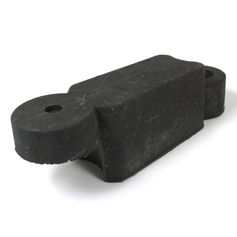 Čierny plastový cestný obrubník - dĺžka 58 cm, šírka 16 cm a výška 15,8 cm