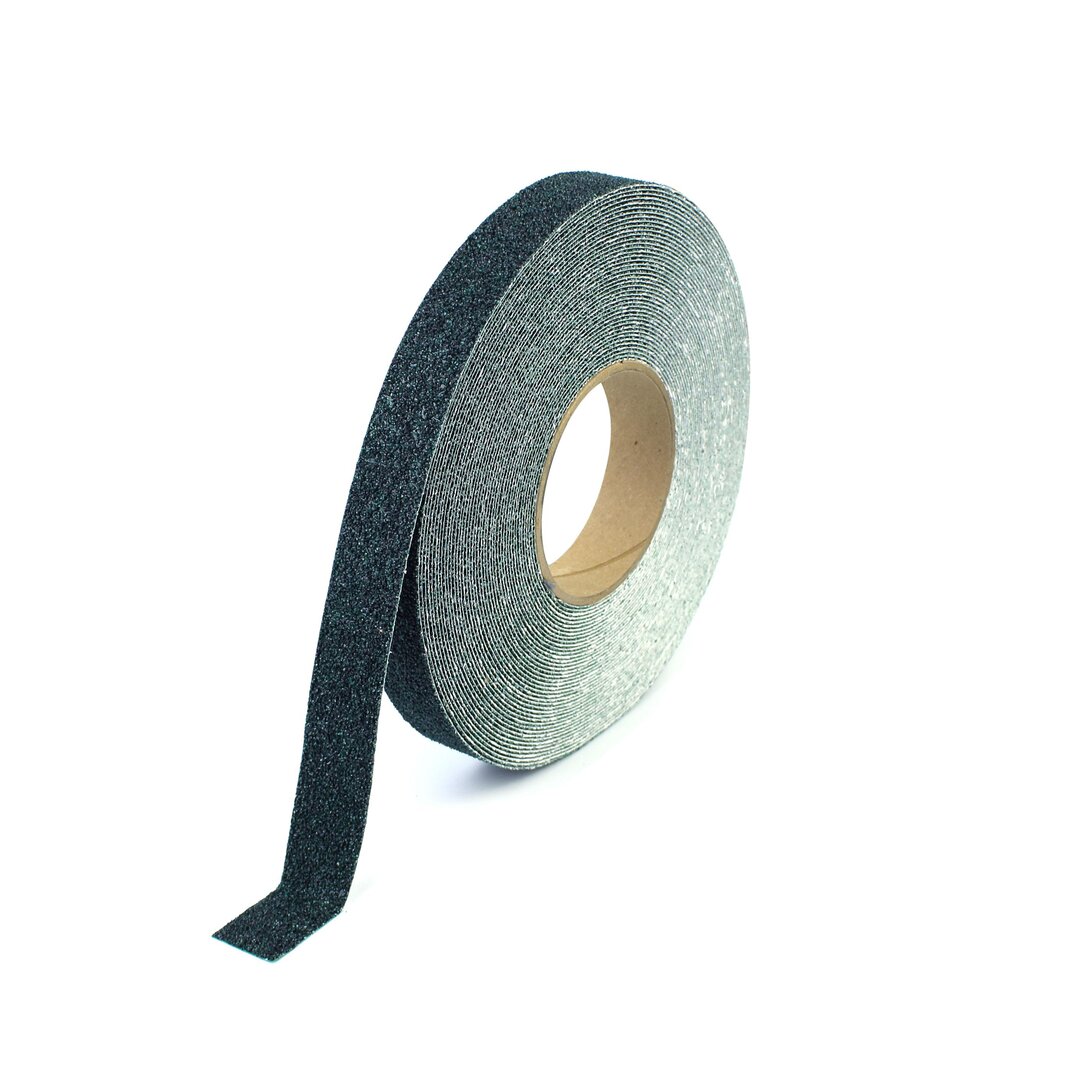 Zelená korundová protiskluzová páska FLOMA Extra Super - délka 18,3 m, šířka 2,5 cm, tloušťka 1 mm
