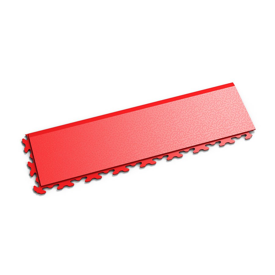 Červený PVC vinylový nájezd "typ B" Fortelock Invisible - délka 46,8 cm, šířka 14,5 cm a výška 0,67 cm