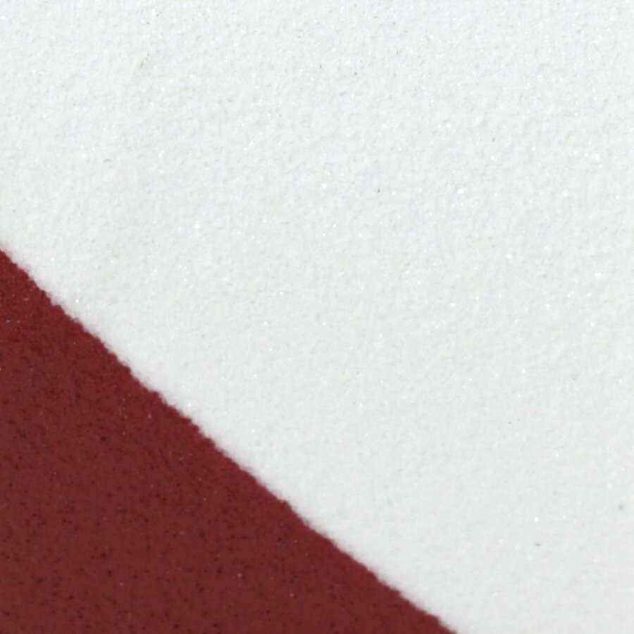 Bílo-červená korundová protiskluzová páska FLOMA Hazard Standard - délka 18,3 m, šířka 5 cm, tloušťka 0,7 mm