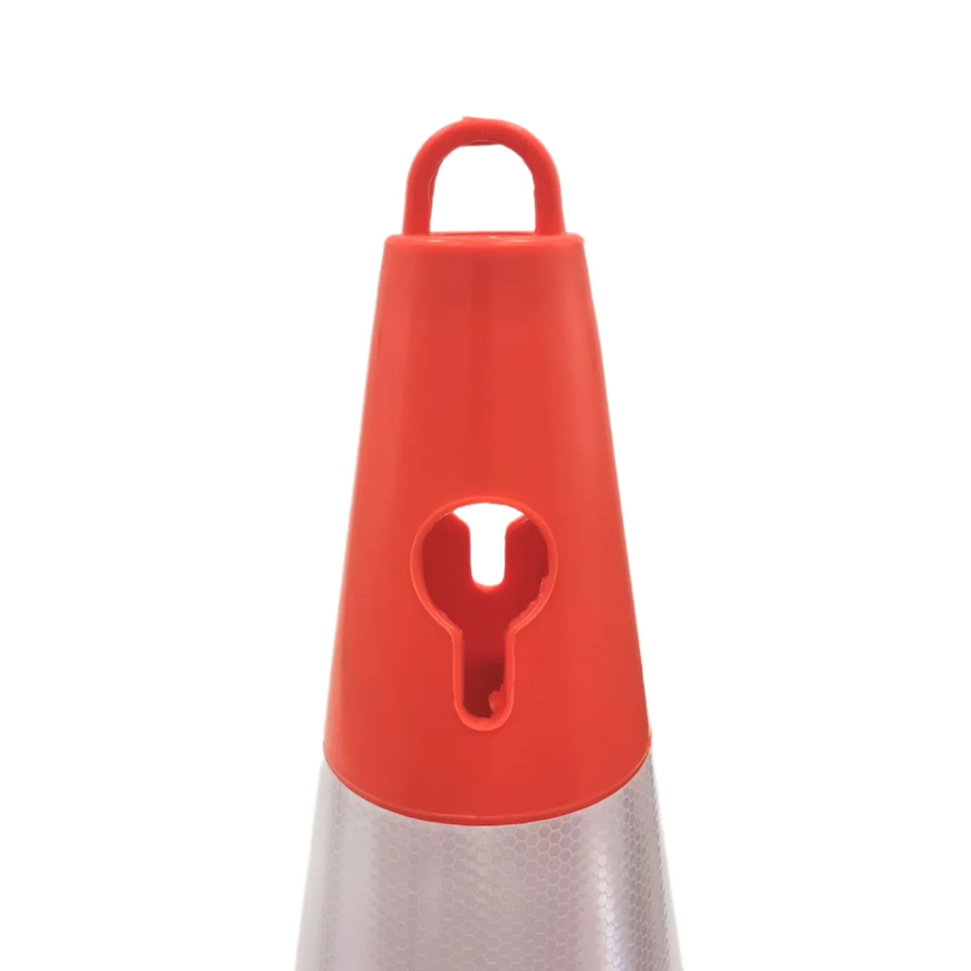 Oranžový plastový (PE) dopravní reflexní kužel FLOMA RC41 - 0,9 kg - průměr 28 cm, výška 50 cm