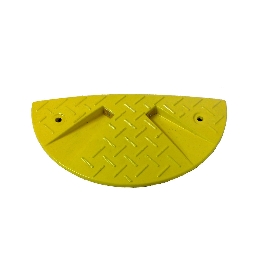 Žlutý plastový koncový zpomalovací práh - 30 km / hod - délka 21,5 cm, šířka 43 cm a výška 3 cm