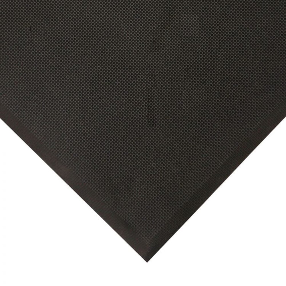 Černá pěnová hygienická olejivzdorná protiúnavová rohož - šířka 90 cm a výška 1,7 cm