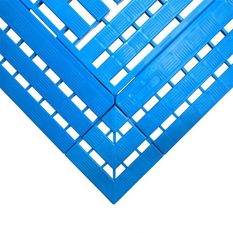 Modrá nábehová hrana WORK-DECK - dĺžka 60 cm, šírka 12 cm a výška 2,5 cm